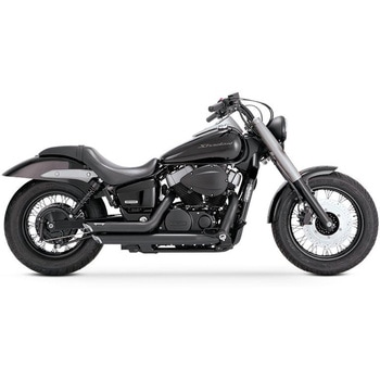 ShortShots Staggered ショートショットスタッガード ブラック マフラー 1810-2023 - Vance&Hines