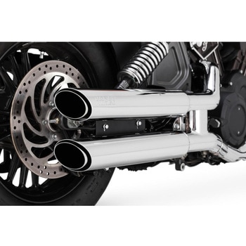 TwinSlash PCX 3in Slip-on ツインスラッシュ 3インチ スリップオン クローム マフラー 1801-1528 Vance&Hines