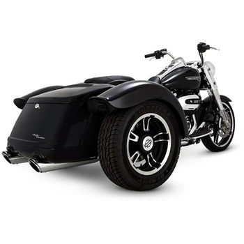 TwinSlash Round ツインスラッシュ ラウンド スリップオン クローム マフラー 1801-1232 Vance&Hines