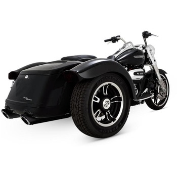 TwinSlash ツインスラッシュ スリップオン ブラック マフラー 1801-1838 Vance&Hines