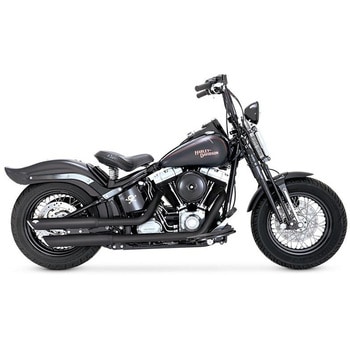 TwinSlash 3in S/O ツインスラッシュ 3インチ スリップオン ブラック マフラー 46842 Vance&Hines