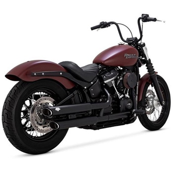 TwinSlash PCX 3in Slip-on ツインスラッシュ 3インチ スリップオン ブラック マフラー 1801-1534 Vance&Hines