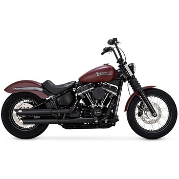 TwinSlash PCX 3in Slip-on ツインスラッシュ 3インチ スリップオン ブラック マフラー 1801-1534 - Vance&Hines