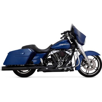 Monster Round モンスターラウンド スリップオン ブラック マフラー 1801-1175 - Vance&Hines