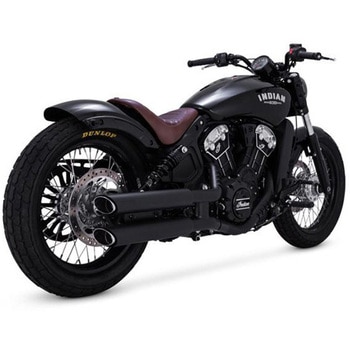 TwinSlash PCX 3in Slip-on ツインスラッシュ 3インチ スリップオン ブラック マフラー 1801-1533 Vance&Hines