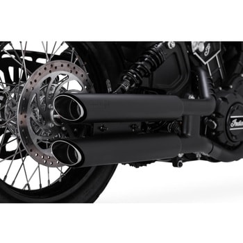 TwinSlash PCX 3in Slip-on ツインスラッシュ 3インチ スリップオン ブラック マフラー 1801-1533 Vance&Hines