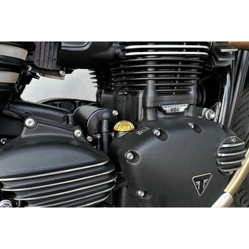 オイルフィラーキャップ ROSWELL ブラス MMU058 モートーン