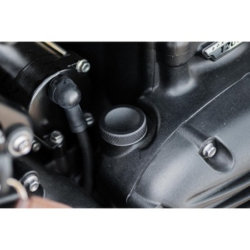 オイルフィラーキャップ PARABOLA ディッシュ ブラック MMU619 - モートーン