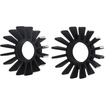 エキゾーストクランプ キャブ車用 フィン ブラック/ポリッシュ MEX004 モートーン