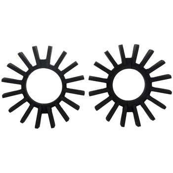 エキゾーストクランプ キャブ車用 フィン ブラック/ポリッシュ MEX004 モートーン