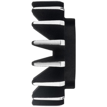 エキゾーストクランプ キャブ車用 フィン ブラック/ポリッシュ MEX004 モートーン