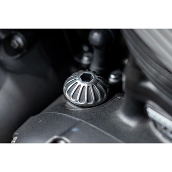 オイルフィラーキャップ ROSWELL ブラック/ポリッシュ MMU055 - モートーン