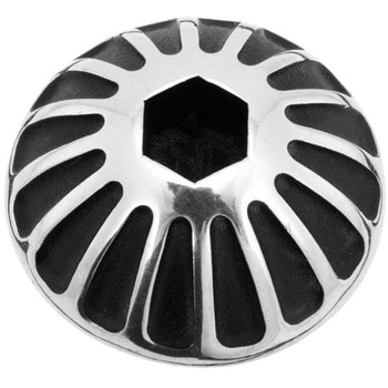 オイルフィラーキャップ ROSWELL ブラック/ポリッシュ MMU055 - モートーン