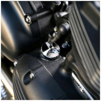 オイルフィラーキャップ BUZZSAW クローム OCP_0002 - モートーン