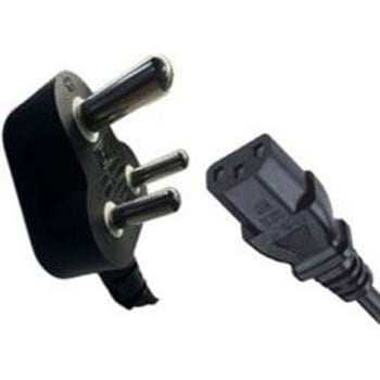 電源ケーブル(ACコード)印度インド用  3P-3P BIS規格適合品 トキトレーディング