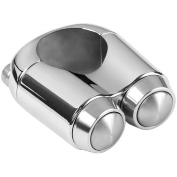 プッシュスイッチ 2ボタン クローム MME003 モートーン