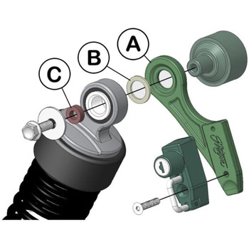 ヘルメットロック 左右共通 MMU072 モートーン