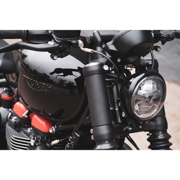 フォークシュラウド ウインカーステーセット SPATZ M8用 Φ47 MMU616+MMU596 モートーン