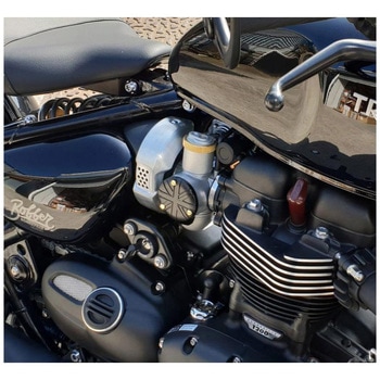 スロットルボディカバー ユニオンジャック ブラック MMU012 - モートーン