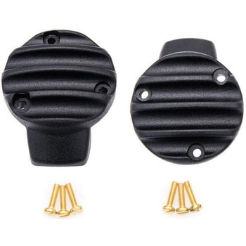 スロットルボディカバー リブ ブラック MMU017 モートーン