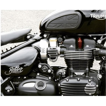 スロットルボディカバー リブ ブラック MMU017 モートーン