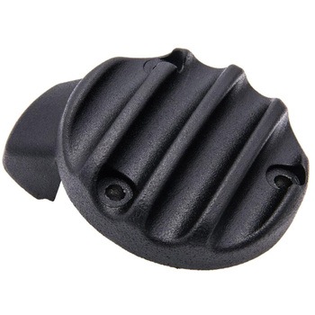 スロットルボディカバー リブ ブラック MMU017 モートーン