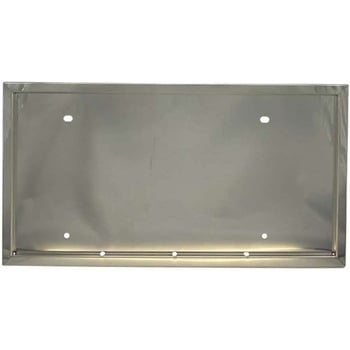 超薄型 ステンレス製ナンバー枠 角タイプ 車検対応 JB(日本ボデーパーツ工業)