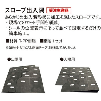 OAフロア スロープ出隅 フクビ化学