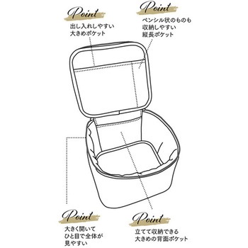 キルトミニバニティケース 粧美堂