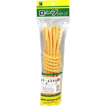 ポリエステル混撚ロープ 三友