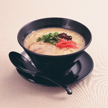メラミン シンプル食器 めん鉢18 千羽鶴印(エンテック)