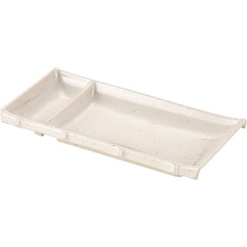 メラミン シンプル食器 角仕切皿 千羽鶴印(エンテック)