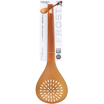 フロスト耐熱 穴あき料理スプーン パール金属