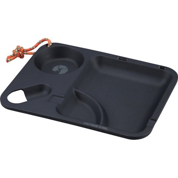 UP-2675 TAKE-FIBER �����`�v���[�g�X�N�G�A CAPTAIN STAG �u���b�N�F �T�C�Y26cm  UP-2675 14722587