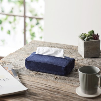 ストレッチティッシュカバー ソフトパック用ミンクタッチ パール金属