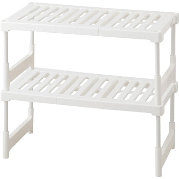 押入れ伸縮整理棚Ⅱ 2P パール金属