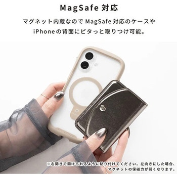 iFace MagSynq カードウォレット サイドフラップ iFace