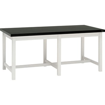 木製実験台・作業台 両面 アジャスタータイプ 棚無 引出し無 1500×900×800mm オカムラ(岡村製作所)