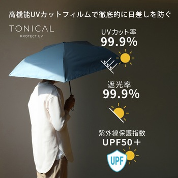 晴雨兼用傘 トニカル ブルー スギハラ(SUGIHARA)