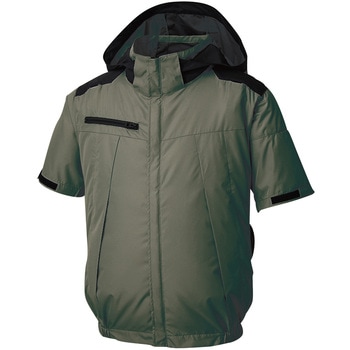 空調風神服 チタン加工半袖ブルゾン (服のみ) (KF92500) サンエス