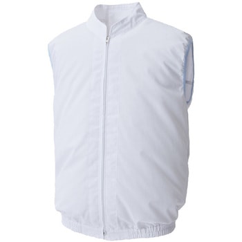 空調風神服 白衣ベスト(5セル24Vグローバルモデル フラットハイパワーファンセット&バッテリーセット 2025) - サンエス