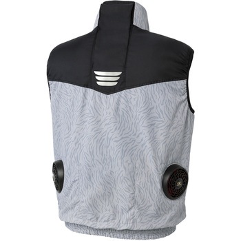 空調風神服 迷彩ベスト (5セル24Vジャパンモデル ななめハイパワーファンセット&バッテリーセット 2025) - サンエス