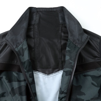 空調風神服 迷彩ベスト (5セル24Vジャパンモデル ななめハイパワーファンセット&バッテリーセット 2025) - サンエス