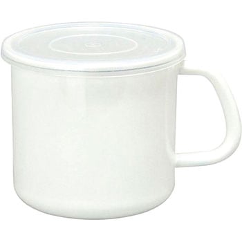 ホワイトシリーズ 持ち手付きストッカー丸型 - 野田琺瑯