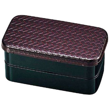 あじろ長角二段弁当 HAKOYA