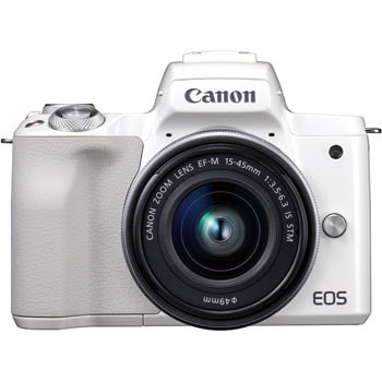 EOS Kiss M EF-M15-45 IS STM レンズキット WH デジタル一眼レフカメラ