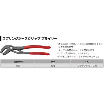 ホースクリッププライヤー KNIPEX(クニペックス)