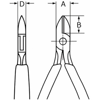 エレクトロニクスニッパー KNIPEX(クニペックス)