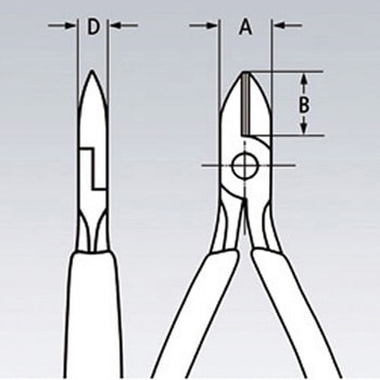 エレクトロニクスニッパー - KNIPEX(クニペックス)
