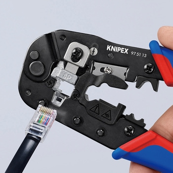 ウエスタンプラグ圧着ペンチ (8ピン) KNIPEX(クニペックス)